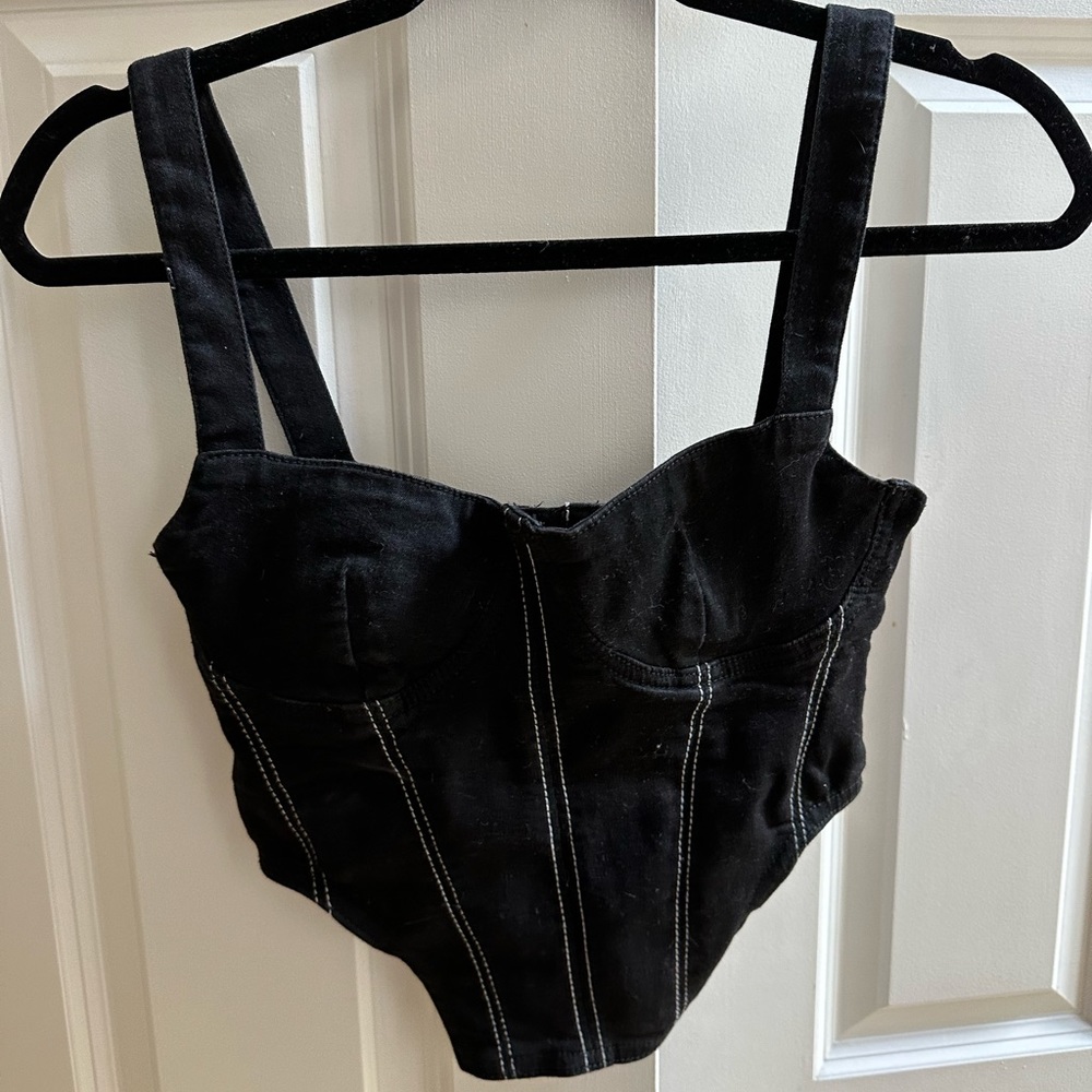 Zara Bustier Crop Tank Top
